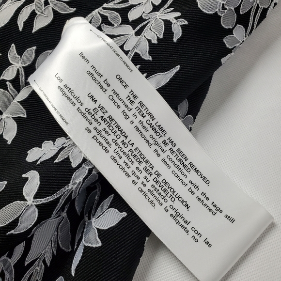 TADASHI SHOJI Floral Jacquard Squarenck Sheath Dress Womens size 0 - Picture 7 of 7